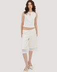 MPAZ STUDIO | Clara Keyhole Top in Ivory - Hey Jude