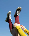 KLUE | Organic Solid Socks in Burgundy