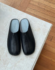 Lonza | Corfu Leather Mules in Black - Hey Jude