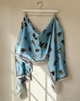 Sky Bird Print Silk Scarf - Hey Jude