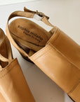 Soft Tan Leather Slingback Heels | Size 8.5 - Hey Jude