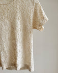 Cream Lace Tee