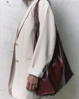 Balagan Studio | XL Leather Sak Bag in Burgundy