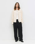 All Row | Cream Cotton Twill Utility Jacket