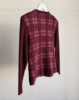 Cabernet Tarten Wool Ribbed Sleeve Jacket
