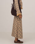 Carmen Says | Brown Willow Plaid Wrap Skirt
