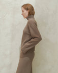 Lèmme | Cashmere Blend Turtleneck in Walnut