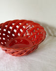 Tomato Woven Italian Ceramic Bowl