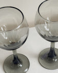 Smokey Bubble Wine Glasses