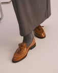 Balagan Studio | Raphael Flats in Glossy Caramel - Hey Jude