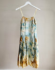 Tropical Ruched Silk Sundess