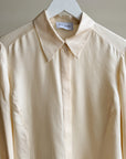 Cream Silk Texture Blouse - Hey Jude