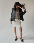 Ebony BCBG 90s Leather Jacket