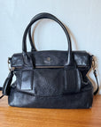 Black Pebbled Y2K Leather Satchel - Hey Jude
