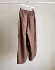 Chocolate Linen Wide Leg Pants