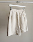 Natural Linen Bermuda Shorts