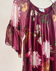 Plum Botanical Silk Blend Dress