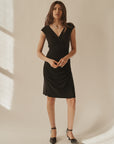 Black Ruched Ralph Lauren Dress - Hey Jude