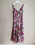 Multicolour Blossom Silk Dress