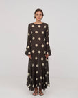Carmen Says | Sheer Polka Dot Maxi Dress