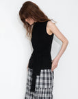 Cubic | Modal Sleeveless Tie Top in Black - Hey Jude