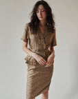Teak Polka Dot Linen Set