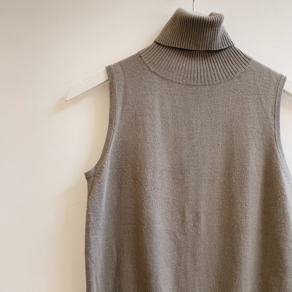 Smoke Silk Sleeveless Turtleneck Hey Jude