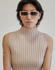 D&G Blush Pink Y2K Logo Sunglasses - Hey Jude