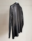 Ebony Classic Leather Blazer