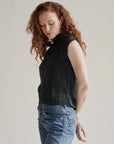 Onyx Boxy Silk Tie Blouse - Hey Jude