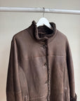 Espresso Sheepskin Leather Jacket
