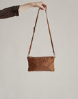 Croc Embossed Suede Mini Crossbody
