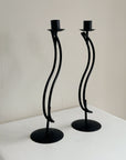 Wavy Metal Candle Sticks
