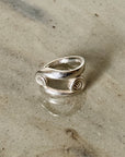 Sterling Silver Double Swirl Ring | Size 6 - Hey Jude