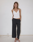 Deiji Studios | Ease Trouser in Mono Stripe - Hey Jude