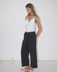 Deiji Studios | Ease Trouser in Mono Stripe - Hey Jude