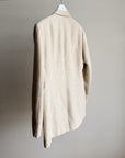 Parchment Woven Silk + Wool Blazer - Hey Jude