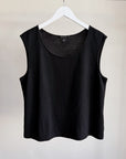 St John Black Wool Round Neck Knit