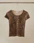Dark Snakeskin Silk Tee