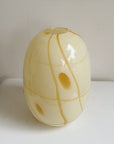 Pale Yellow Blown Glass Vase