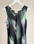 Tulip Print Silk Dress