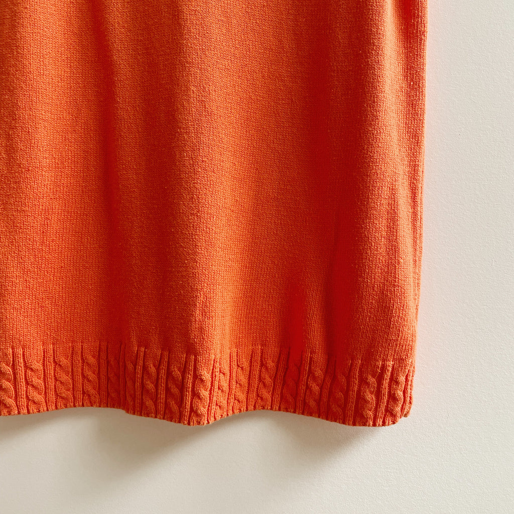 Tangerine Soft Knit Vest Top