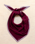 TBCo | Large Merino Triangle Scarf in Burgundy & Lilac