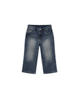 CUBIC - CUBIC Washed Denim Knee-Length Shorts: Blue / S - Hey Jude
