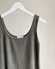 Kelp Silk Waffle Knit Tank - Hey Jude