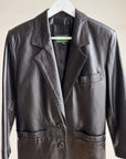 Onyx Danier Leather Blazer