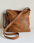 Ginger Pebbled Leather Crossbody