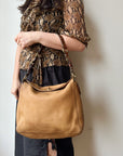 Coach Tan Folded Shoulder Bag