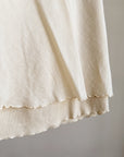 Oatmeal Layered Woven Linen Skirt