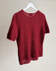 Merlot Mohair Knit Tee - Hey Jude